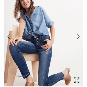 10 inch High Rise Skinny Drop Hem Madewell Jean